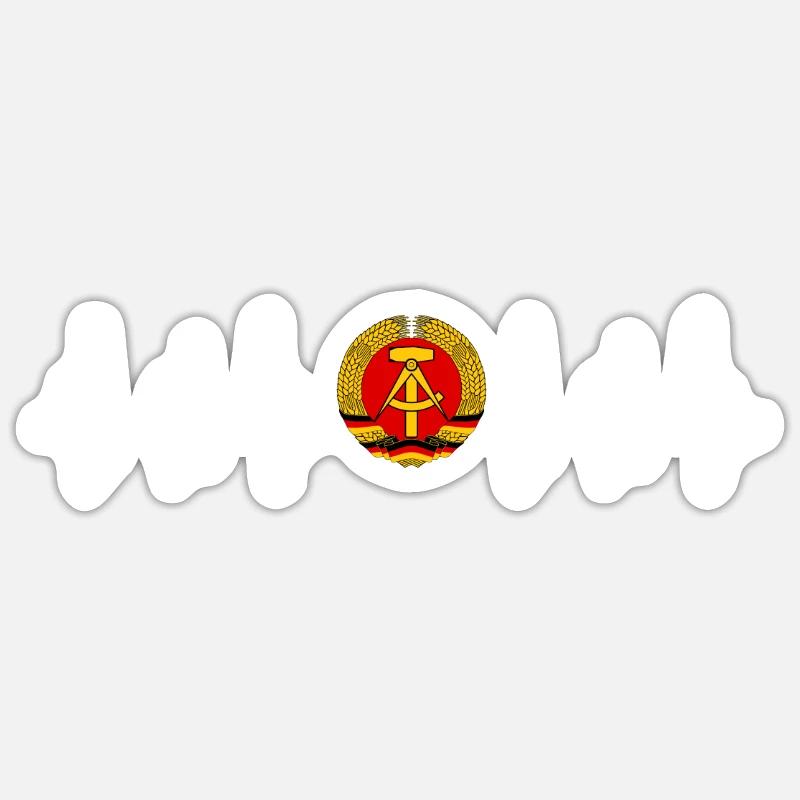 Allemagne de l’Est Cadeau Est Ossi RDA Ostalgie Sticker taille S (10 x 10 cm)
