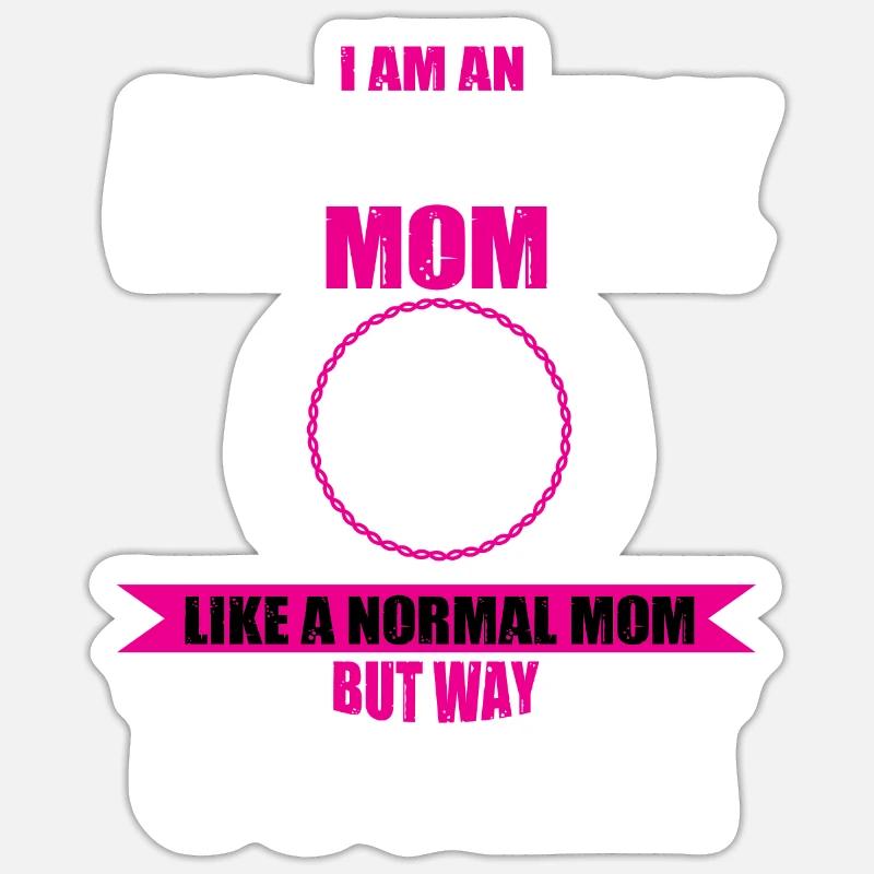 Archery Mom - Sticker size S (10 x 10 cm) - white matte