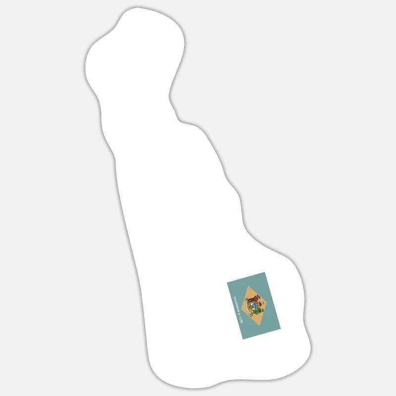 Delaware Home State Geschenk Sticker Größe S (10 x 10 cm)