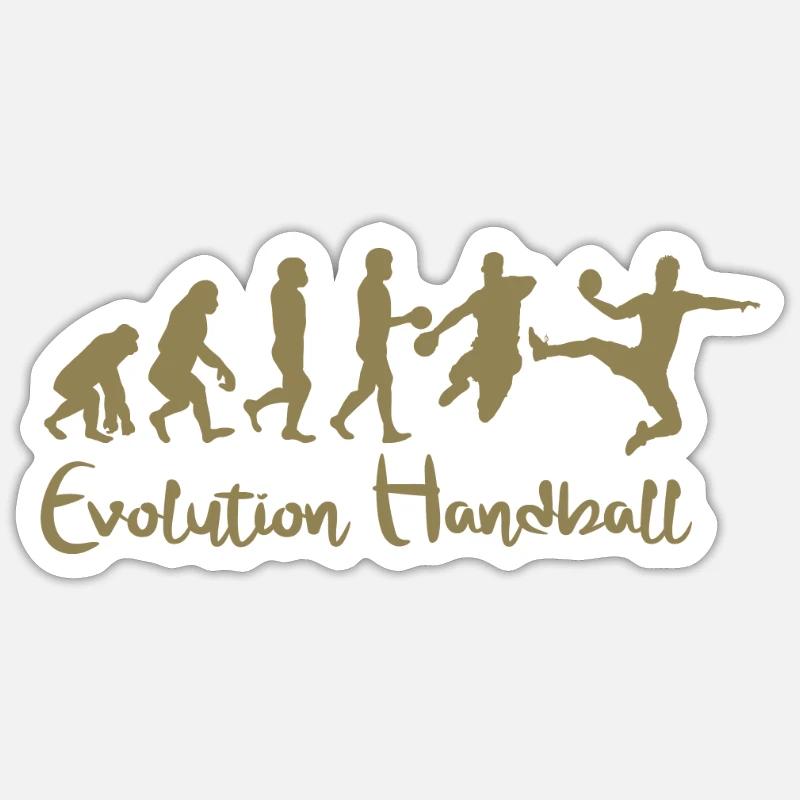 Evolution Handball Cadeau Sticker taille S (10 x 10 cm)