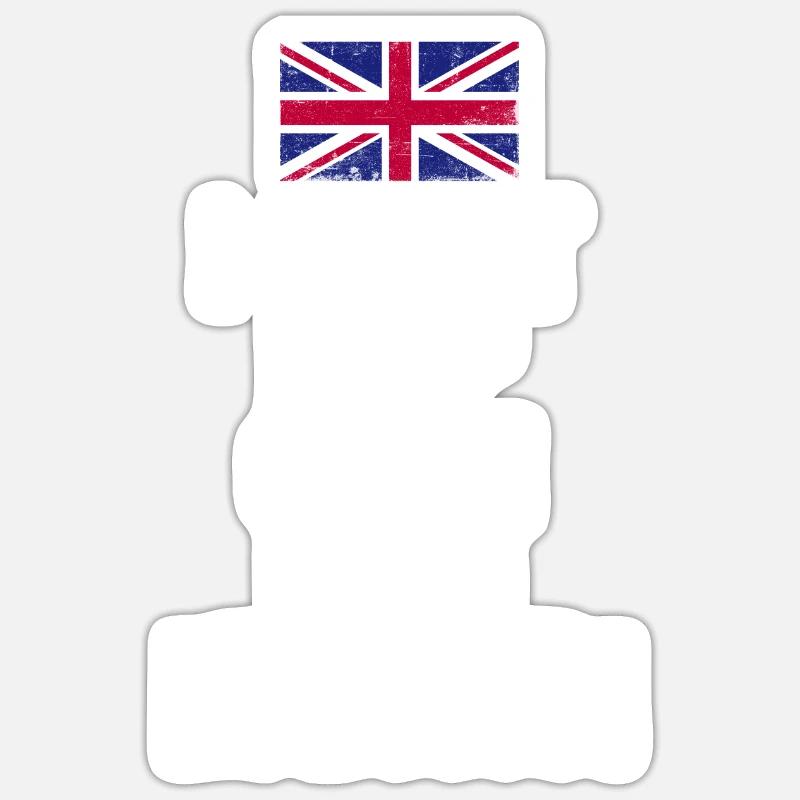 I can not Keep Calm I am British - Sticker size S (10 x 10 cm) - white matte