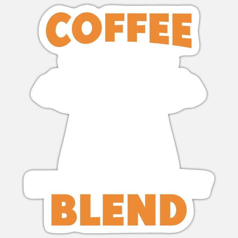 Kaffee Freunde Kaffeetrinker Kaffee trinken - Sticker Größe S (10 x 10 cm) - Mattweiß