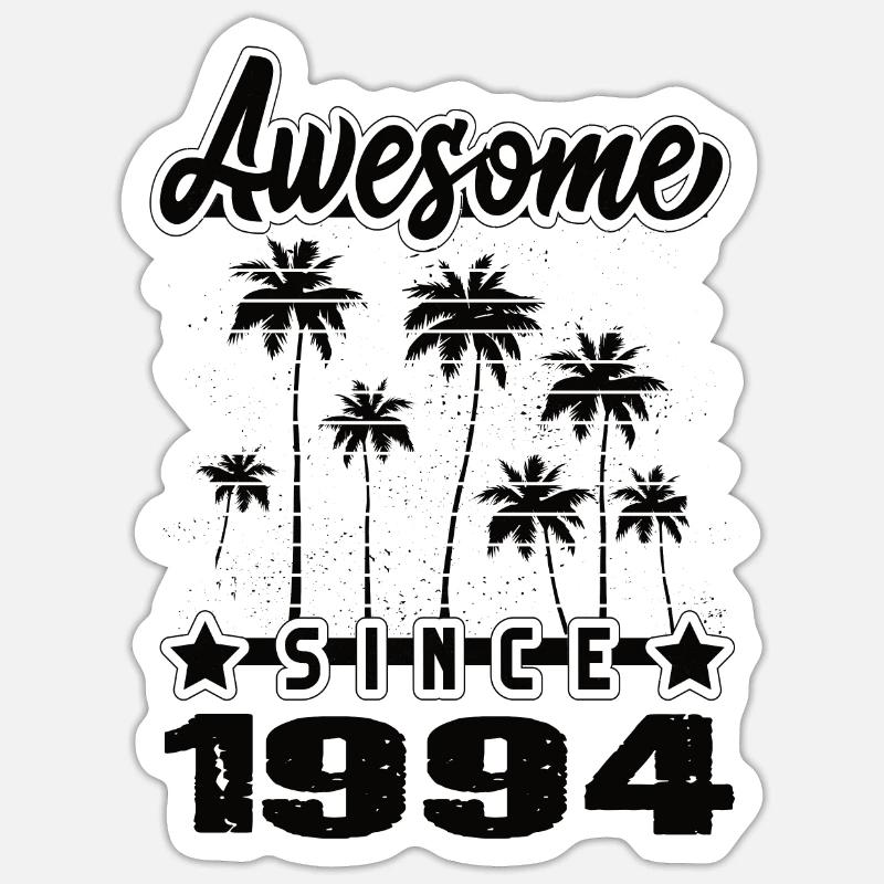 Awesome Since 1994 - Sticker size S (10 x 10 cm) - white matte