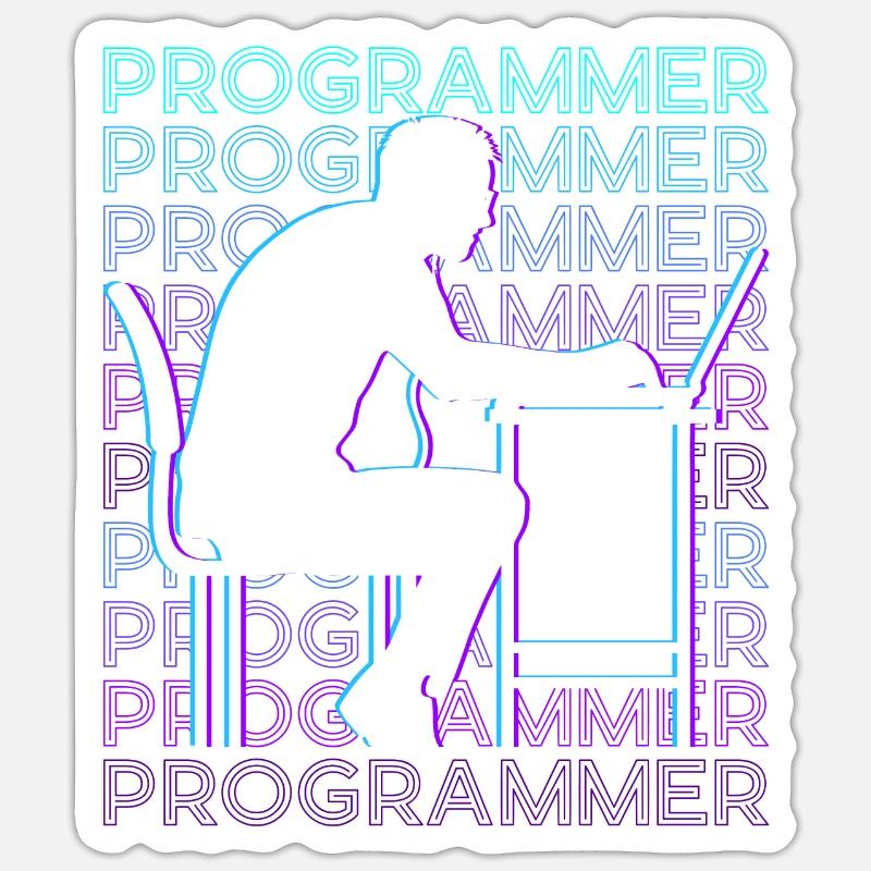 Programmeur Programmation Informatique Encodage Gee Sticker taille S (10 x 10 cm)