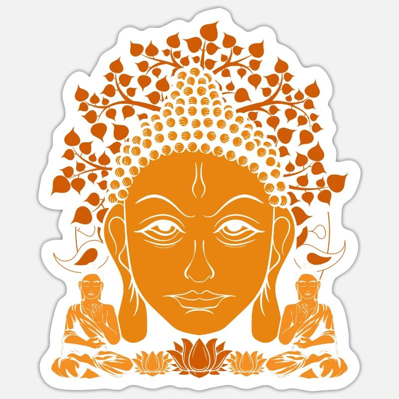 Buddhismus Buddhist Geschenkidee Buddha Sticker Größe S (10 x 10 cm)