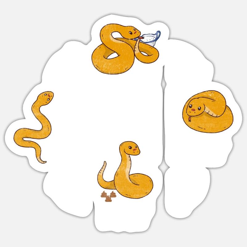 Snake Whisperer Python Boa Reptile Serpent Snake Sticker size S (10 x 10 cm)