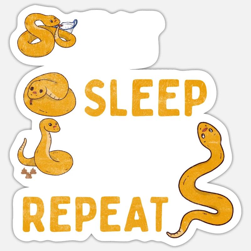 Snake Whisperer Python Boa Reptile Serpent Snake Sticker size S (10 x 10 cm)