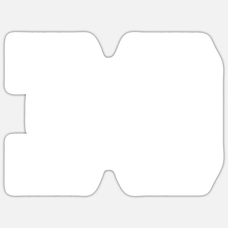 30 en blanc - Sticker taille S (10 x 10 cm) - blanc mat