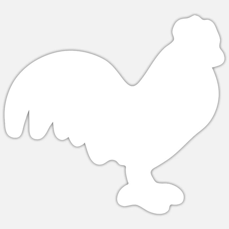 Régulez votre bite - Sticker taille S (10 x 10 cm) - blanc mat