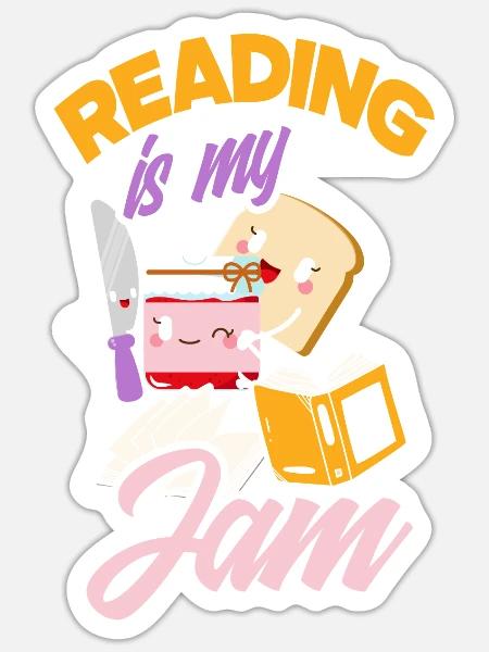 Bücherwurm Buchliebhaber Bibliothekar Geschenk - Sticker Größe S (10 x 10 cm) - Mattweiß