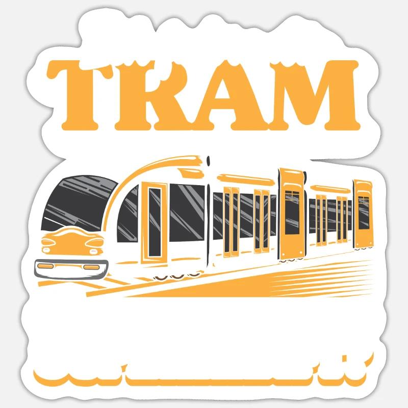 Straßenbahn Straßenbahnfahrer S-Bahn Sticker Größe S (10 x 10 cm)