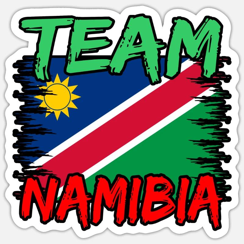 Namibia - Sticker Größe S (10 x 10 cm) - Mattweiß