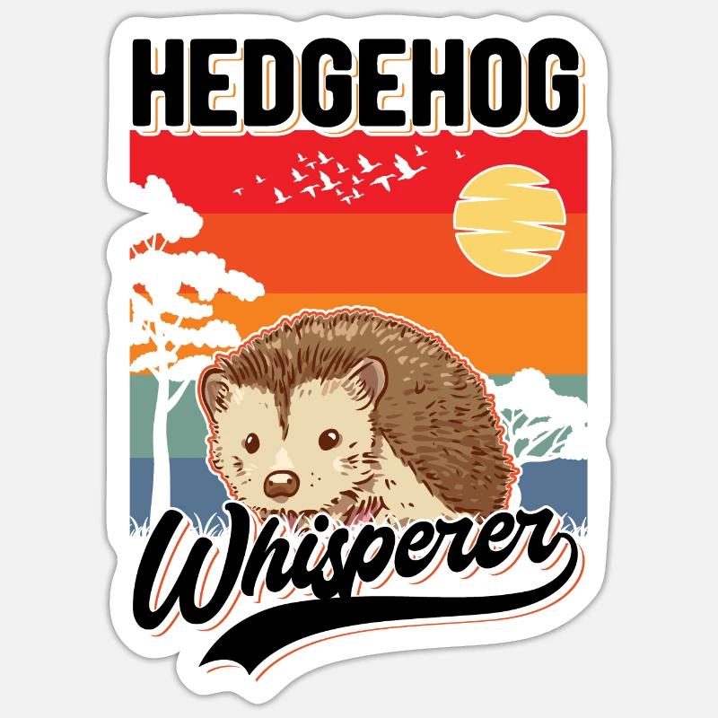 Igel Flüsterer Hérisson Chuchoteur Sticker taille S (10 x 10 cm)