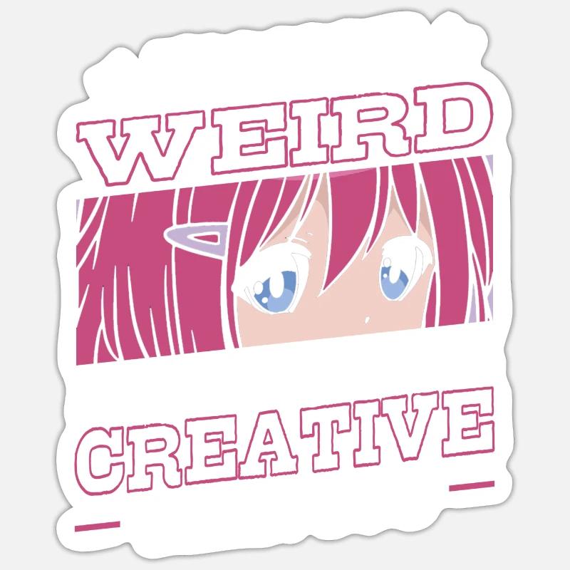 Pas étrange, je suis juste plus créatif | Sticker taille S (10 x 10 cm)