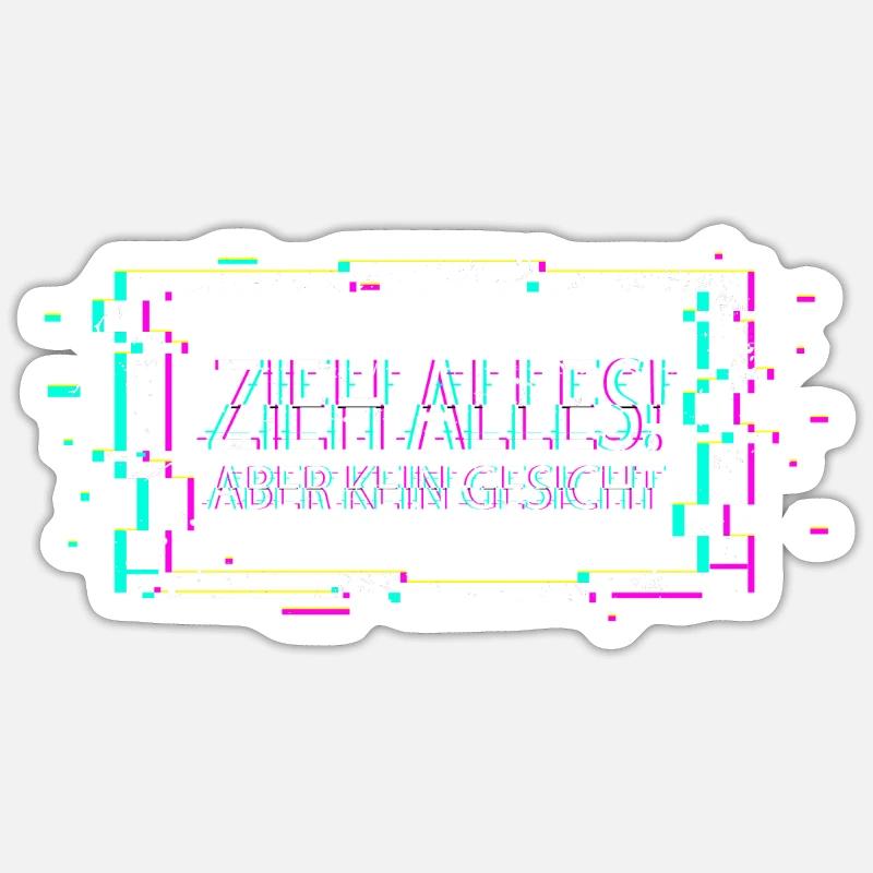 Musique techno - Sticker taille S (10 x 10 cm) - blanc mat