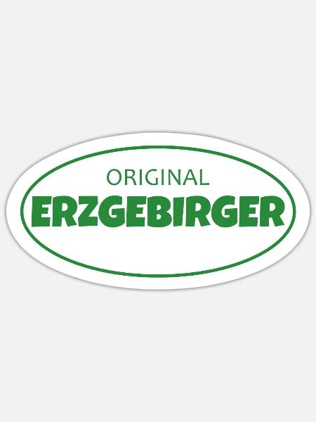 Erzgebirge meine Heimat - Sticker Größe S (10 x 10 cm) - Mattweiß