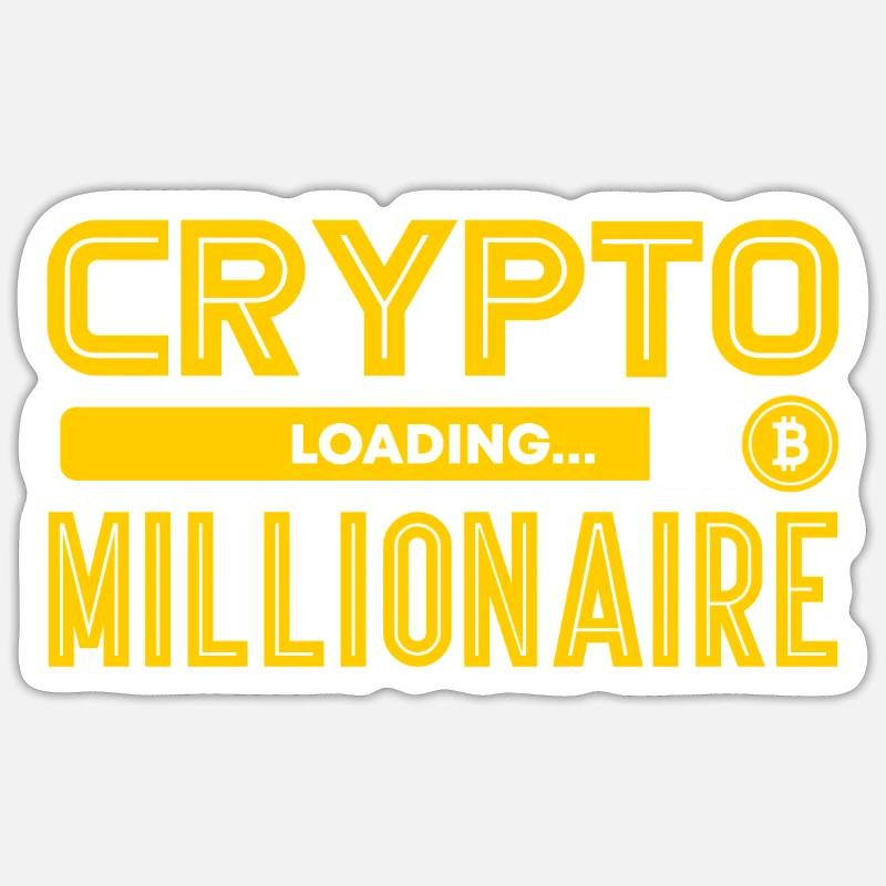 Crypto - Sticker Größe S (10 x 10 cm) - Mattweiß