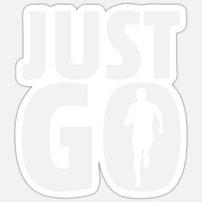 Il suffit d’y aller - Sticker taille S (10 x 10 cm) - blanc mat
