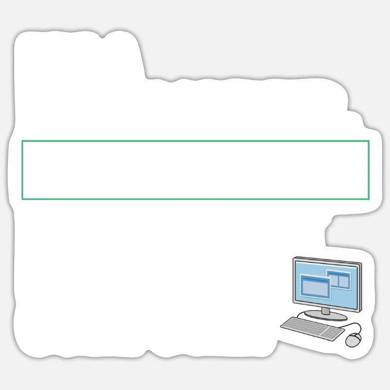 Computer Programmer Funny Gift Coder Sticker size S (10 x 10 cm)