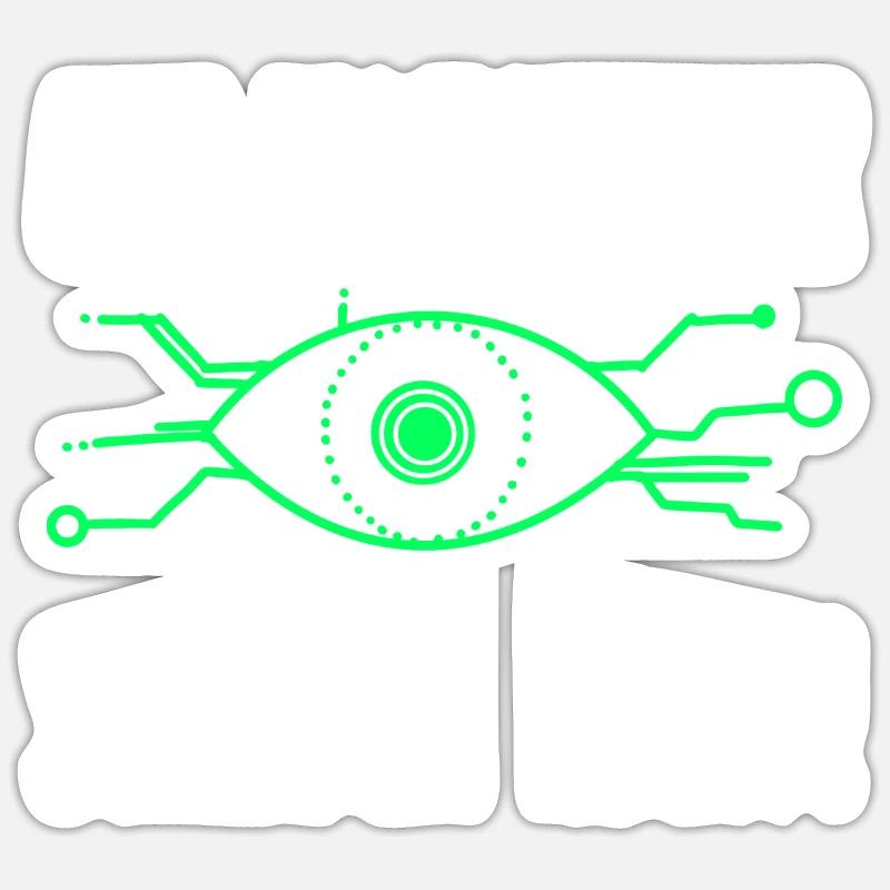 Computerarbeit Programmierung Coding - Sticker Größe S (10 x 10 cm) - Mattweiß