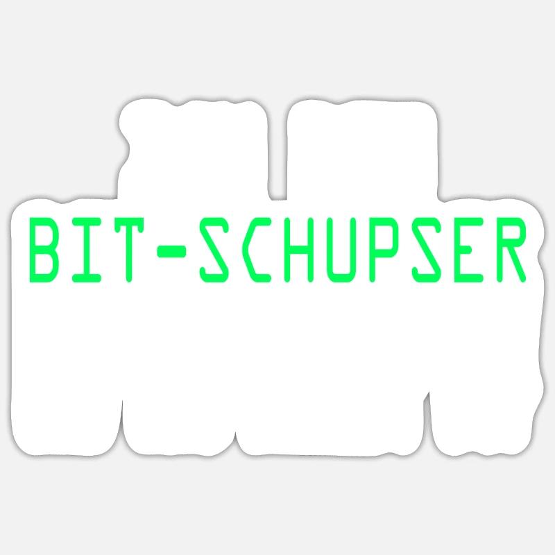 Computerarbeit Computerfreak Programmierung Coding - Sticker Größe S (10 x 10 cm) - Mattweiß