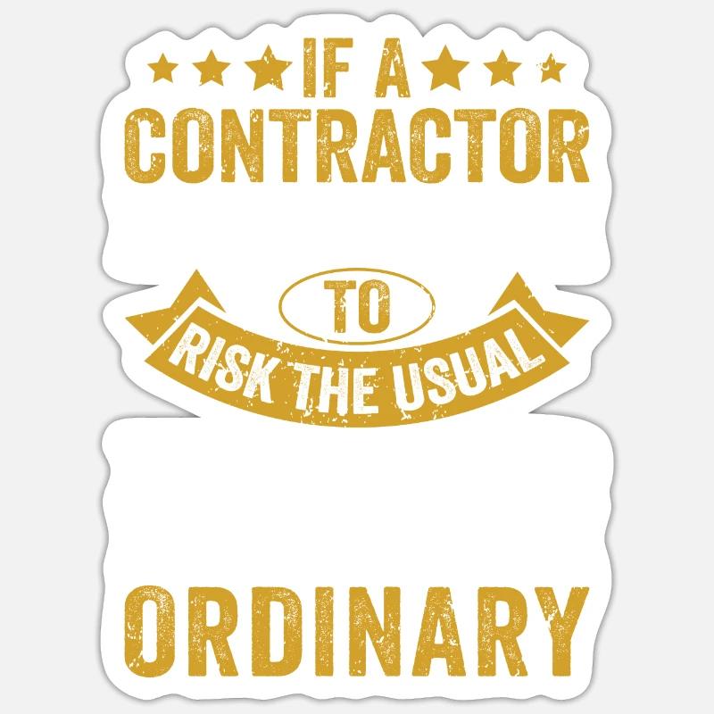 General Contractor Construction Handyman Builder Sticker size S (10 x 10 cm)