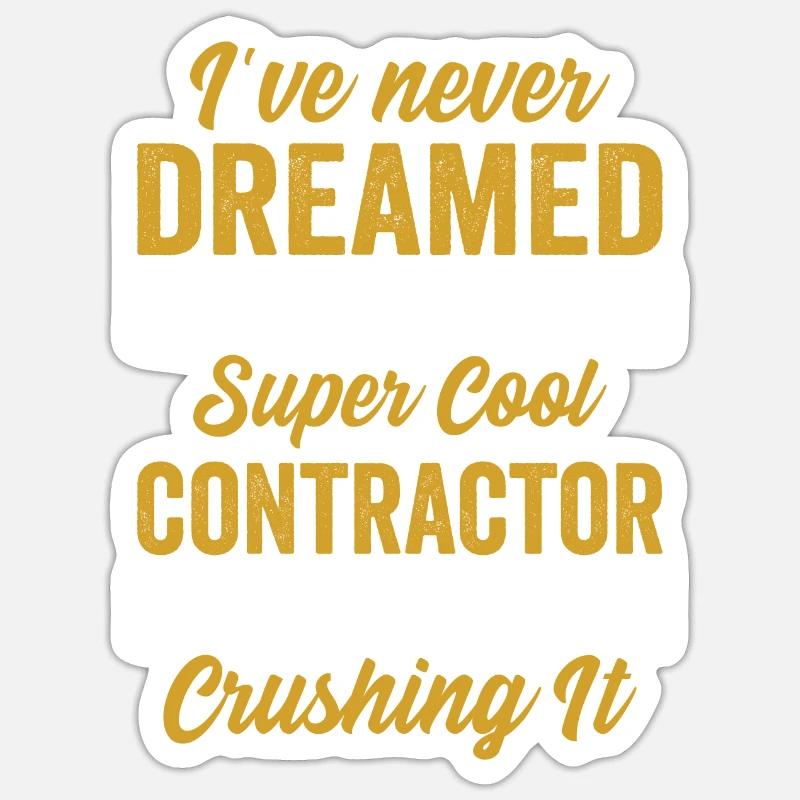 General Contractor Construction Handyman Builder Sticker size S (10 x 10 cm)