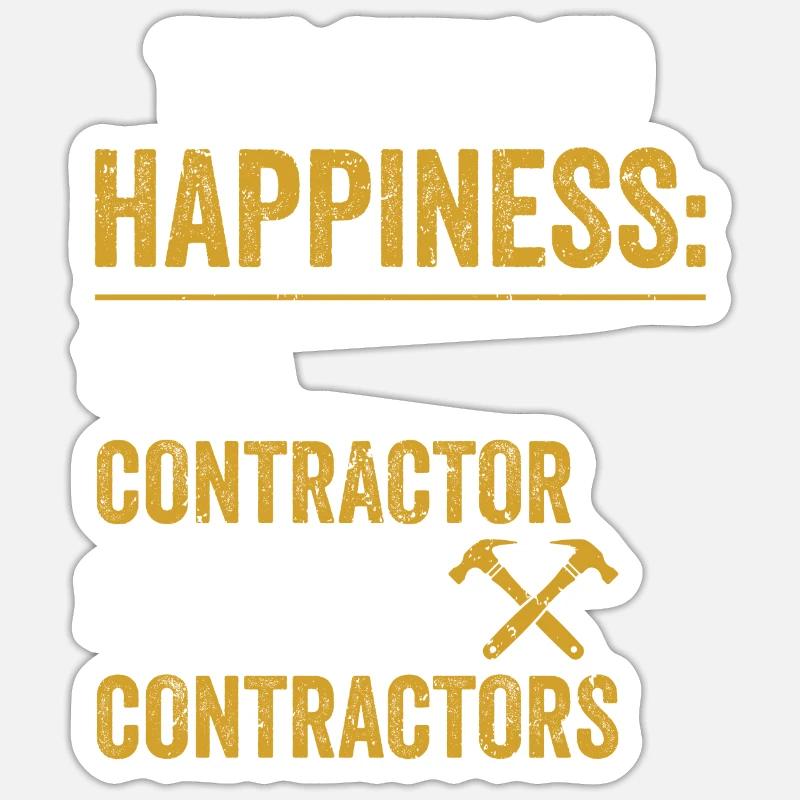 General Contractor Construction Handyman Builder Sticker size S (10 x 10 cm)