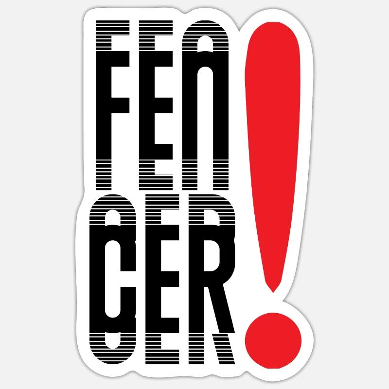 Fechten Sticker Größe S (10 x 10 cm)