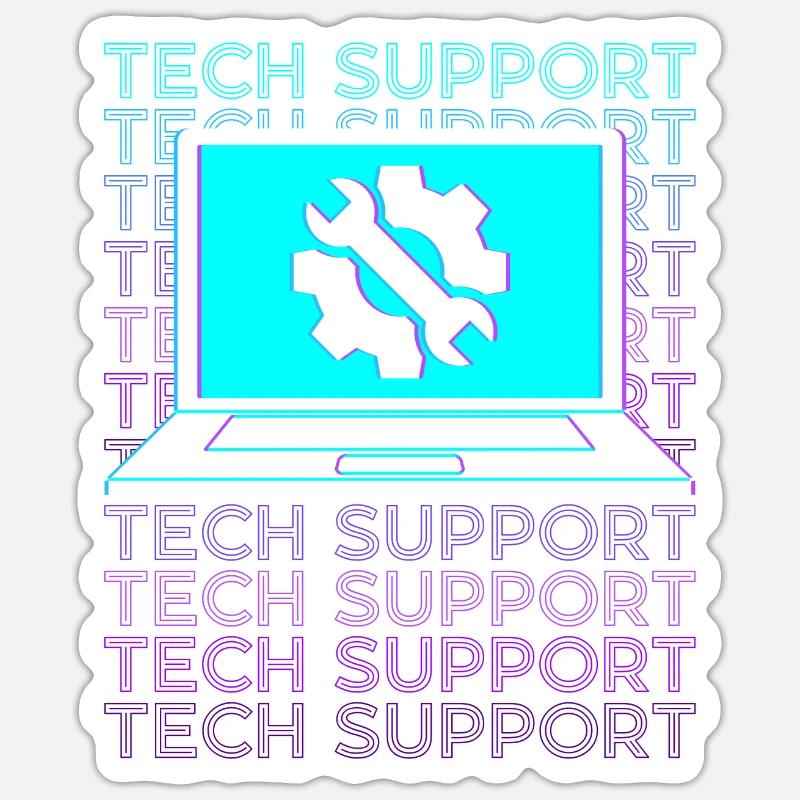 Technical support Technical support Sticker size S (10 x 10 cm)