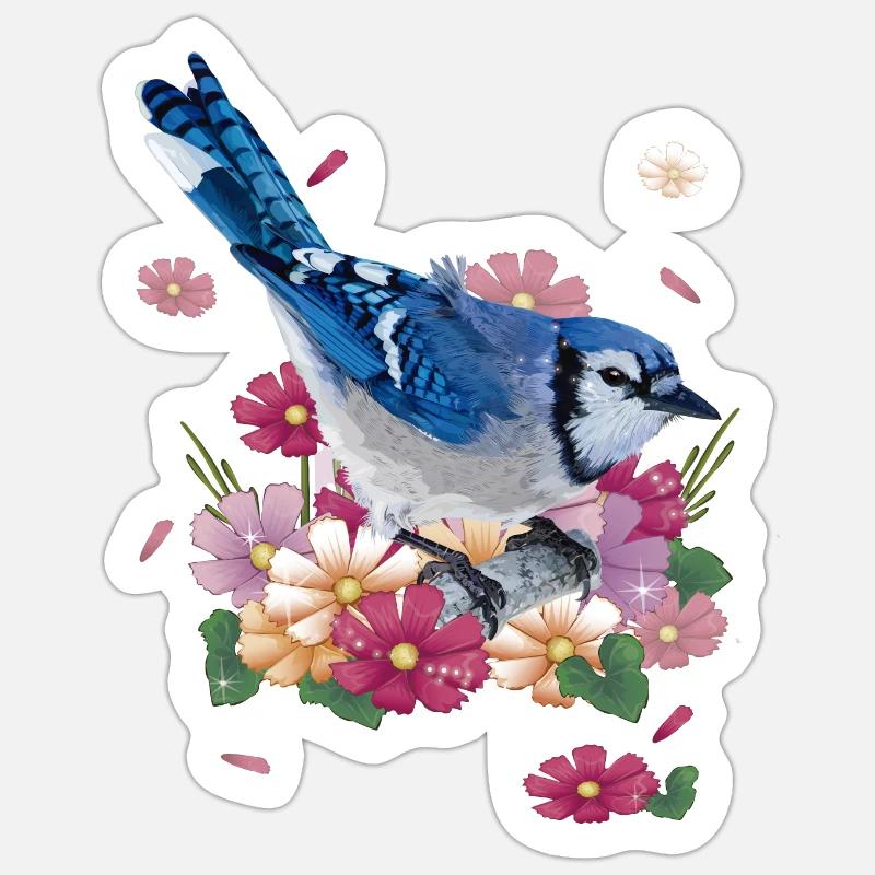 Blue Chara Sticker size S (10 x 10 cm)