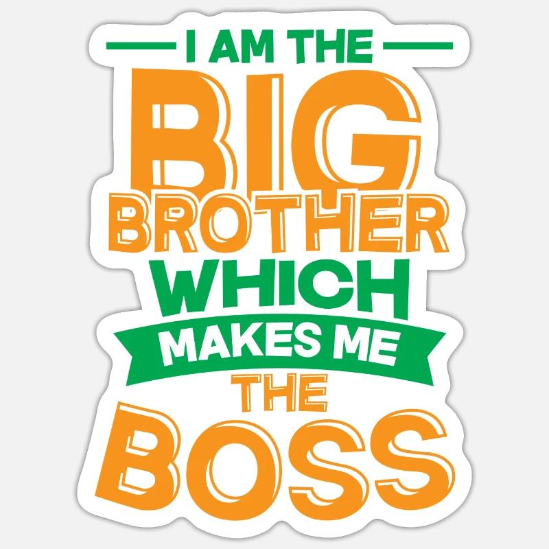 Frère Chef - Sticker taille S (10 x 10 cm) - blanc mat