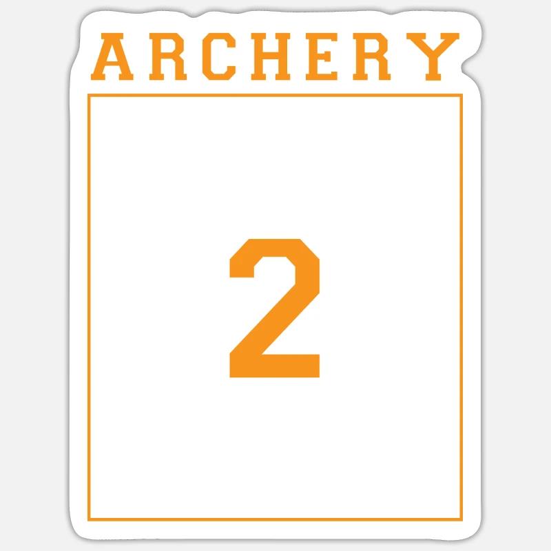 Bogenschütze Bogensport Pfeil Bogen Bogenschießen Sticker Größe S (10 x 10 cm)