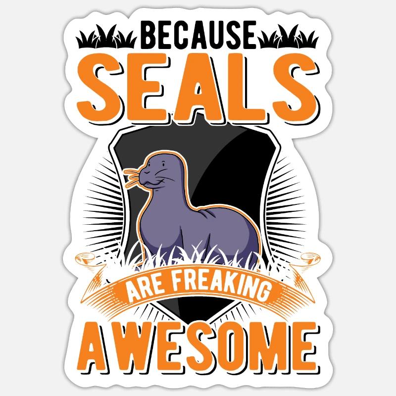 Parce que Seal est génial Robbe Sticker taille S (10 x 10 cm)