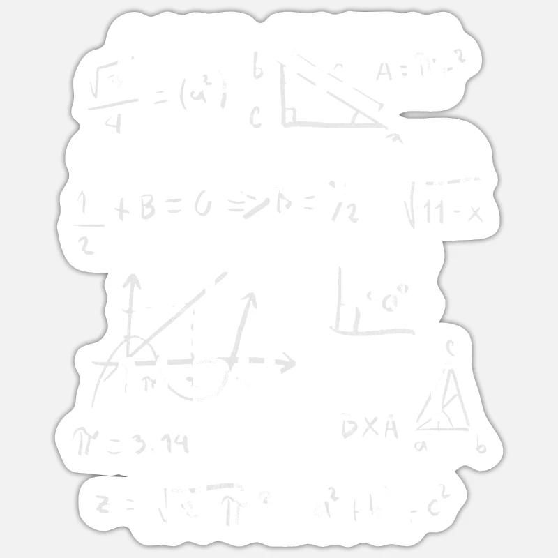 Math Jokes Mathmatician Teacher Math Mathematics Sticker size S (10 x 10 cm)