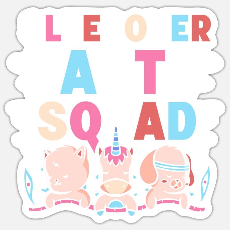 Sleepover Party Troupe Nuitée - Sticker taille S (10 x 10 cm) - blanc mat