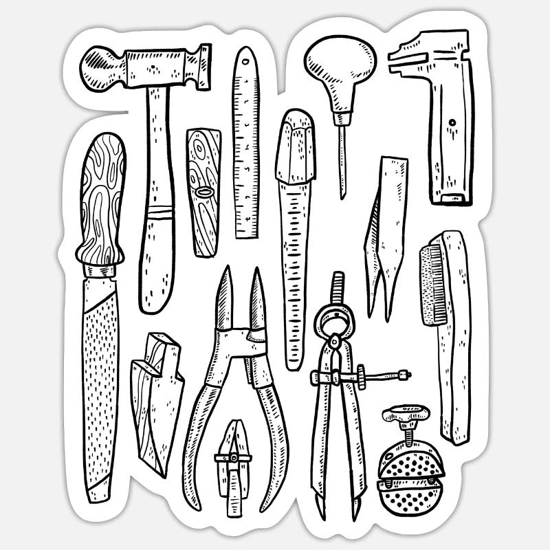 Goldsmith Tool Sticker size S (10 x 10 cm)