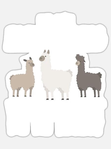 Ist so n Alpaka Ding - Sticker Größe S (10 x 10 cm) - Mattweiß