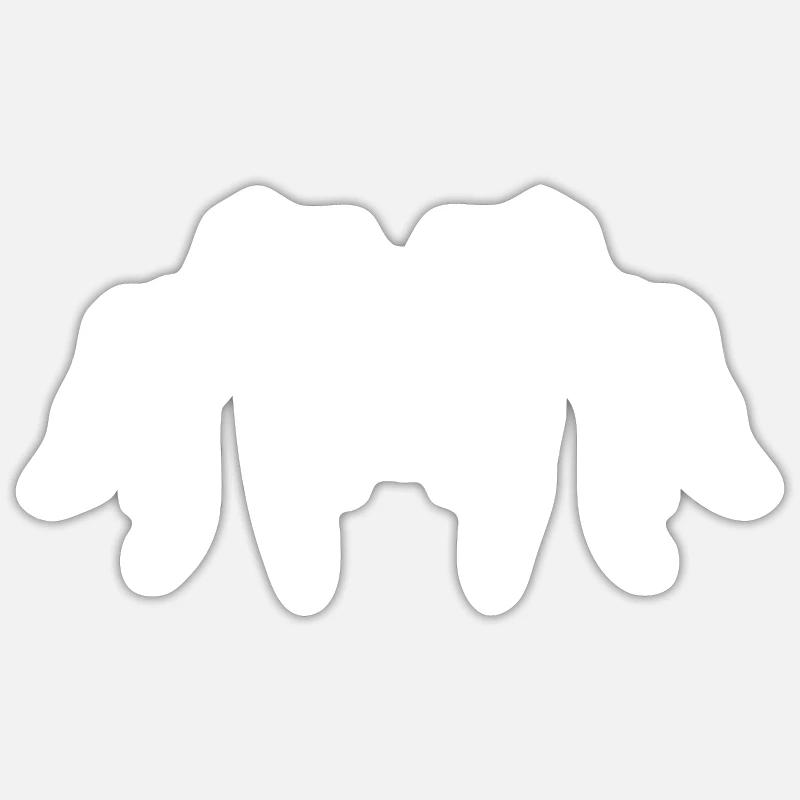 Spider lovers - big spider - Sticker size S (10 x 10 cm) - white matte