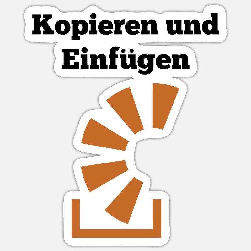 Kopieren Und Einfügen Programmierer Entwickler Cod Sticker Größe S (10 x 10 cm)