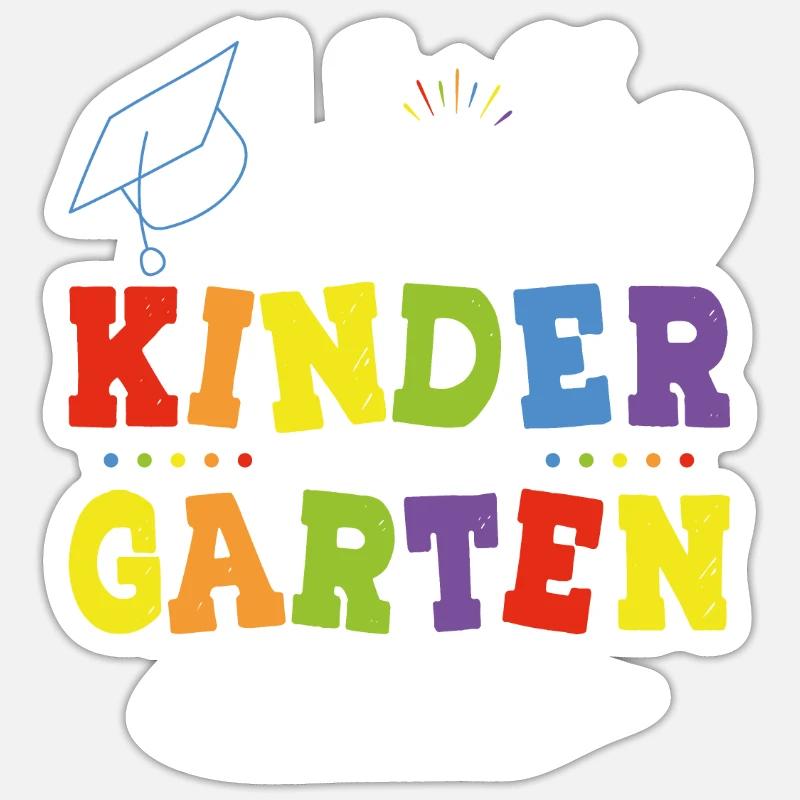 Hello Kindergarten - Sticker size S (10 x 10 cm) - white matte