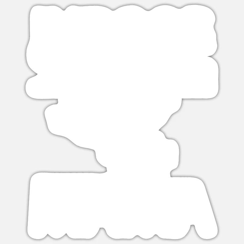 Indoor Skydiving - Sticker size S (10 x 10 cm) - white matte