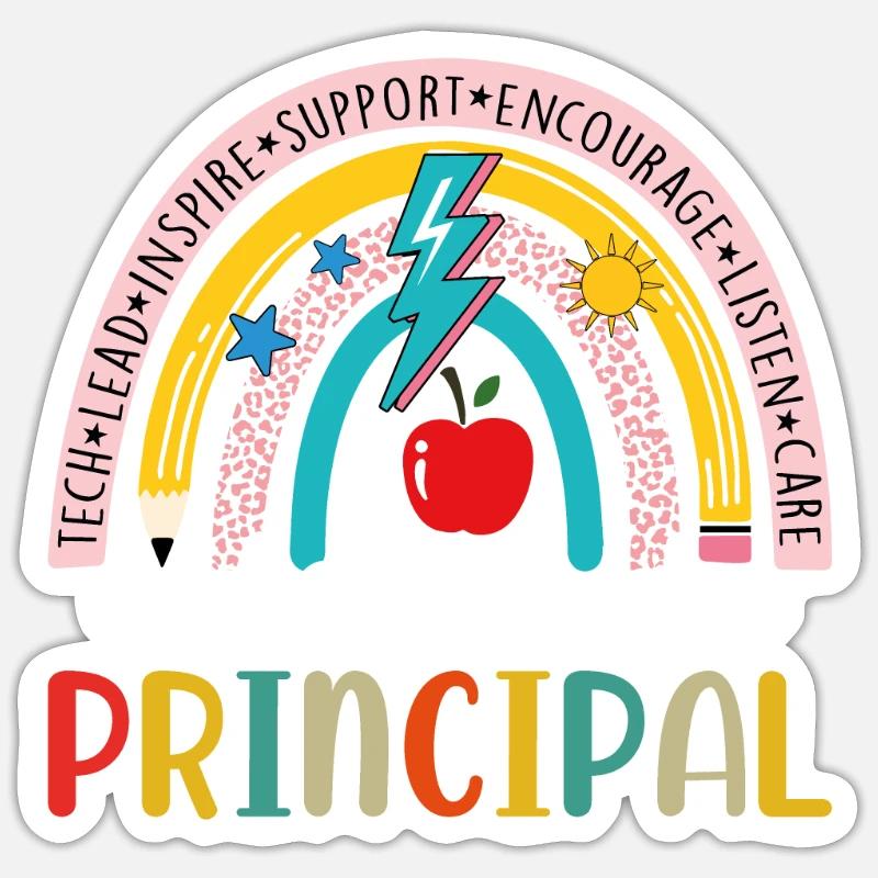 Assistant Principal - Sticker taille S (10 x 10 cm) - blanc mat