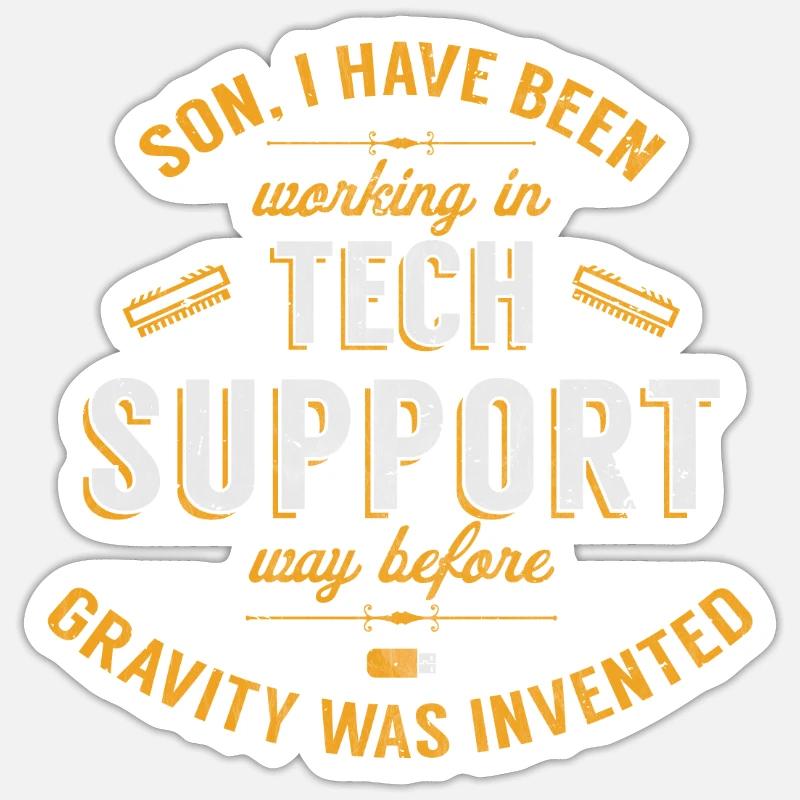 Tech Support Senior Sticker Größe S (10 x 10 cm)