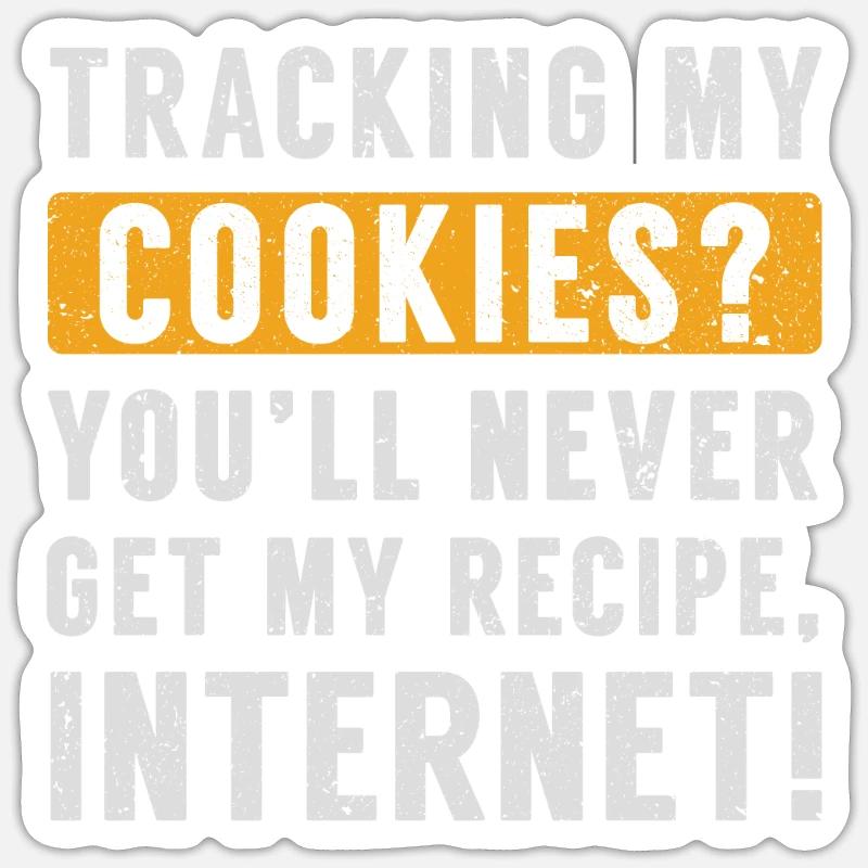 Internet Cookies Web Oma - Sticker Größe S (10 x 10 cm) - Mattweiß