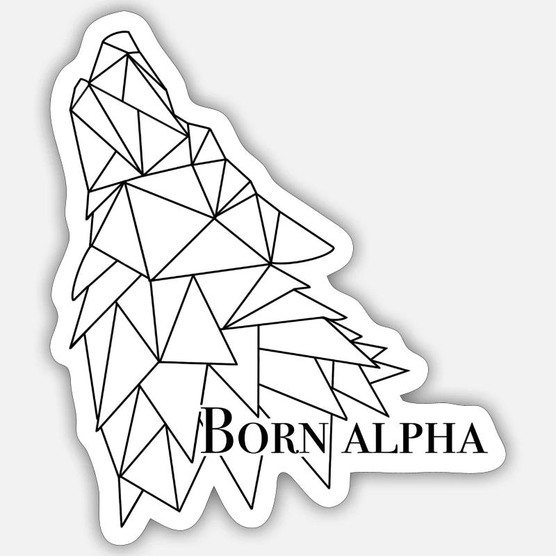 The Alpha Wolf Sticker size S (10 x 10 cm)
