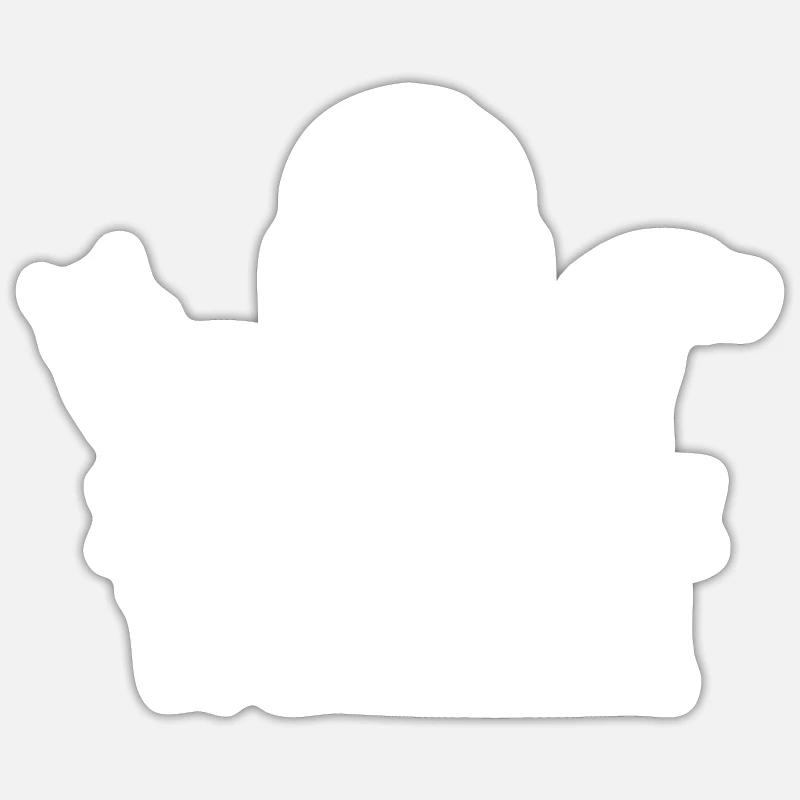 Fier ouvrier de la construction Équipe de construction Travail d’équipe de construction Sticker taille S (10 x 10 cm)