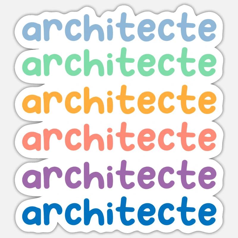 future architecte Sticker taille S (10 x 10 cm)