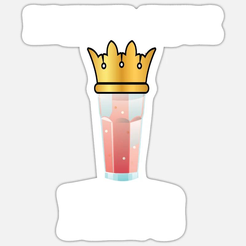 Roi du jus de litchi Sticker taille S (10 x 10 cm)