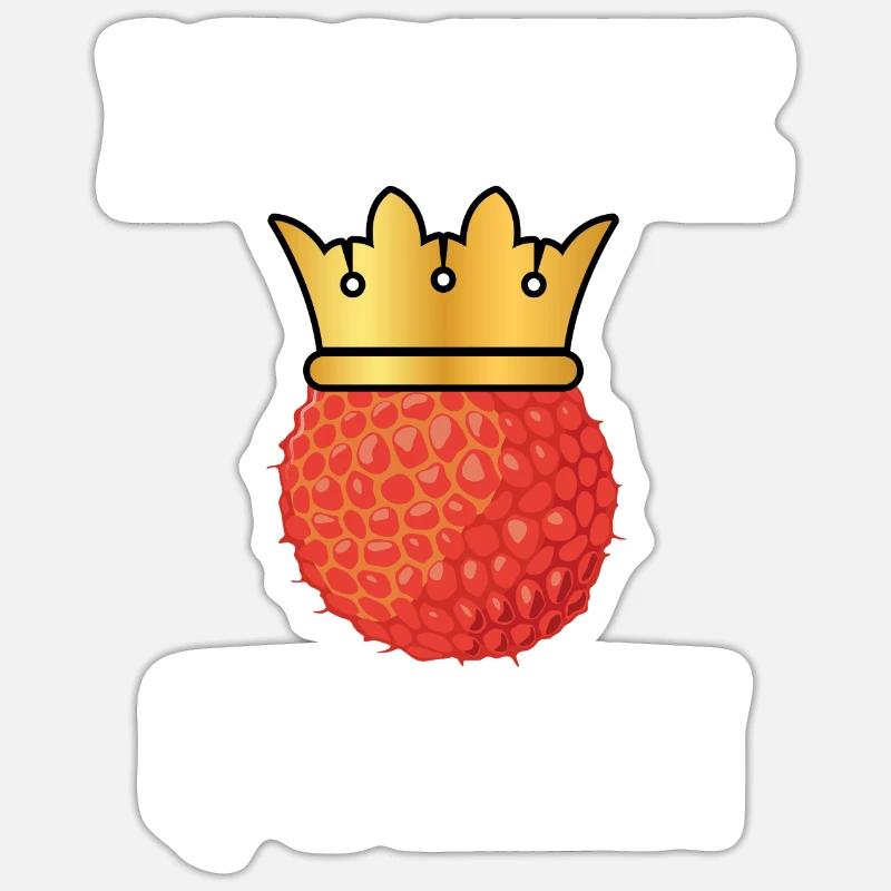 Lychee Queen - Sticker size S (10 x 10 cm) - white matte